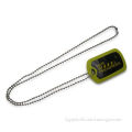 Dog Tag, Made of Stainless Steel, Aluminum and Brass